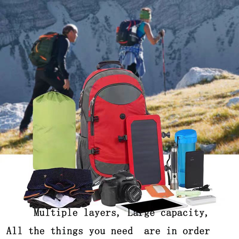 Large capacity solar backpack