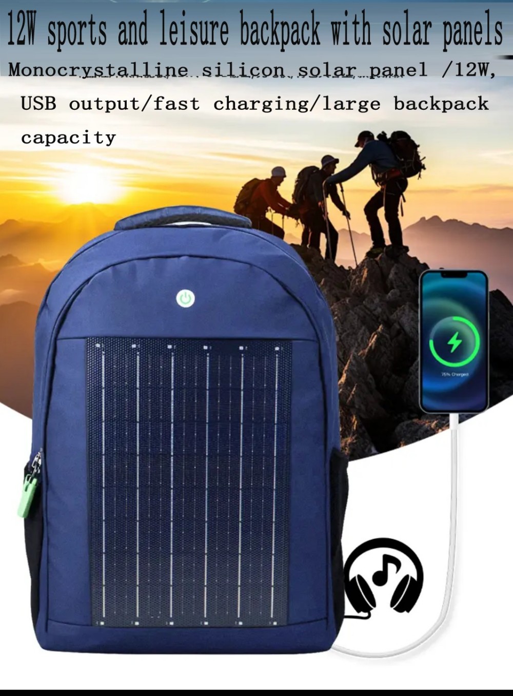 solar panel backpck 