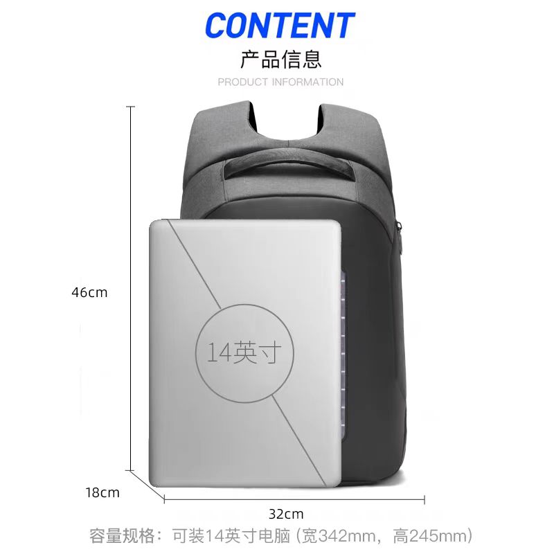 solar USB backpack